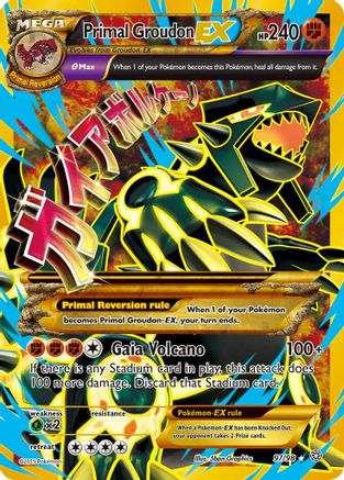 Primal Groudon EX (Shiny Full Art) (97/98) [XY  Ancient Origins] Holofoil - Ultra Rare