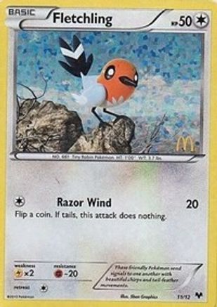 Fletchling (11/12) [McDonalds Promos 2014] Holofoil - Promo