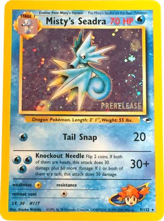 Misty's Seadra (Prerelease) (009) [WoTC Promo] Holofoil - Promo