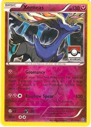 Xerneas (Pokemon League) (081/114) [League & Championship Cards] Reverse Holofoil - Promo