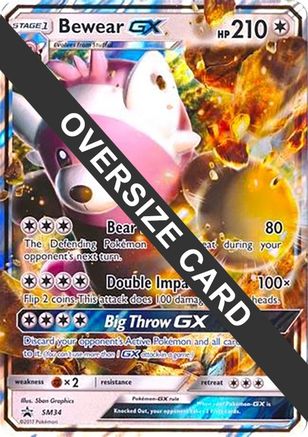 Bewear GX - SM34 (Black Star Promos) (SM34) [Jumbo Cards] Holofoil - Promo