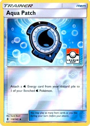 Aqua Patch (League Cup) (119/145) [League & Championship Cards] Reverse Holofoil - Promo