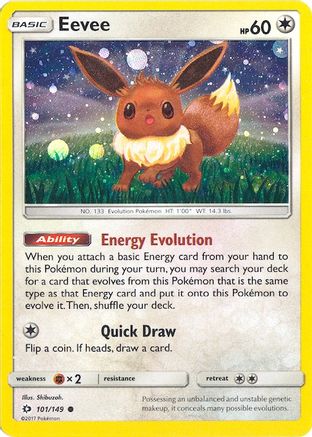Eevee (Cosmos Holo) (101/149) [Miscellaneous Cards & Products] Holofoil - Promo