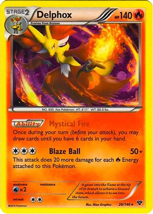 Delphox (Cosmos Holo) (26/146) [Blister Exclusives] Holofoil - Promo