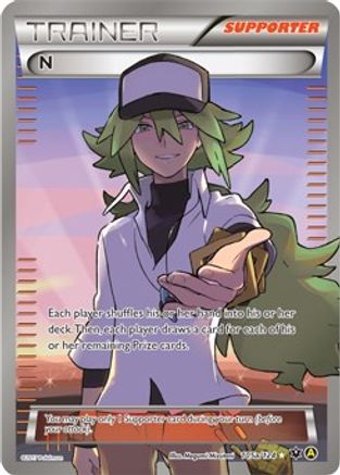 N (Supporter) (105a/124) [Alternate Art Promos] Holofoil - Promo