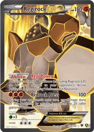 Regirock EX (43a/124) [Alternate Art Promos] Holofoil - Promo
