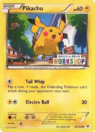 Pikachu (Build-A-Bear Workshop Exclusive) (020/108) [Miscellaneous Cards & Products] - Promo