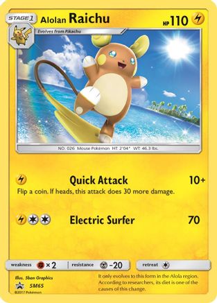 Alolan Raichu - SM65 (SM65/248) [SM Promos] Holofoil - Promo