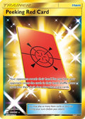 Peeking Red Card (Secret Rare) (169/156) [SM  Ultra Prism] Holofoil - Secret Rare