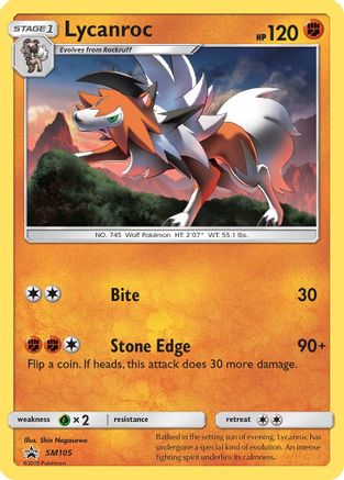 Lycanroc - SM105 (SM105/248) [SM Promos] Holofoil - Promo