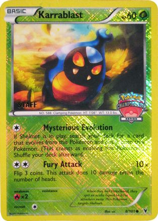 Karrablast (Championship Series) [Staff] (8/101) [League & Championship Cards] Reverse Holofoil - Promo