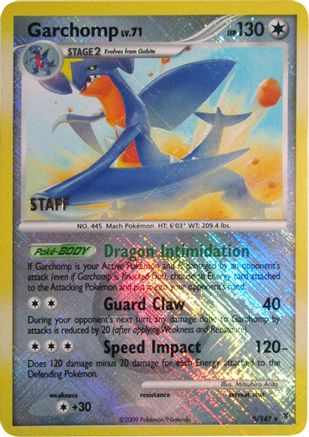 Garchomp (Championship Promo) [Staff] (5/147) [League & Championship Cards] Reverse Holofoil - Promo