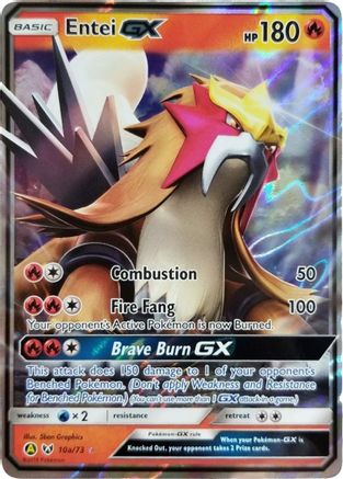 Entei GX (10a/73) [Alternate Art Promos] Holofoil - Promo