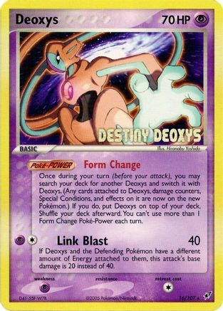 Deoxys (Normal Forme) (Movie Promo) (016/107) [Miscellaneous Cards & Products] - Promo