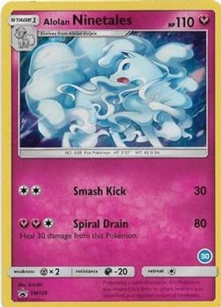 Alolan Ninetales (30) (SM128) [SM Trainer Kit Alolan Sandslash & Alolan Ninetales] Holofoil - Promo