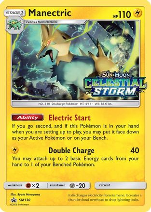 Manectric - SM130 (Prerelease) (SM130/248) [SM Promos] Holofoil - Promo