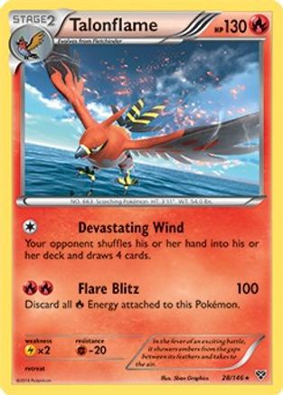 Talonflame (Cosmos Holo) (28/146) [Blister Exclusives] Holofoil - Promo