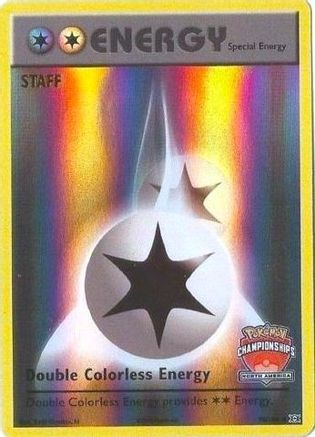 Double Colorless Energy (North America Championships) [Staff] (90/108) [League & Championship Cards] Reverse Holofoil - Promo