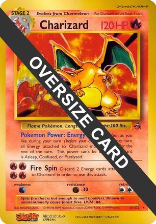 Charizard (CoroCoro Promo) (4/102) [Jumbo Cards] Holofoil - Promo