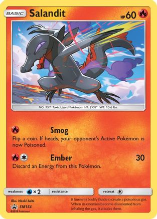 Salandit - SM154 (SM154/248) [SM Promos] Holofoil - Promo