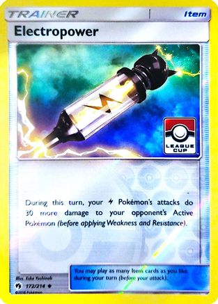 Electropower (League Cup) (172/214) [League & Championship Cards] Reverse Holofoil - Promo