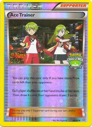 Ace Trainer (International Challenge) [Staff] (69/98) [League & Championship Cards] Reverse Holofoil - Promo