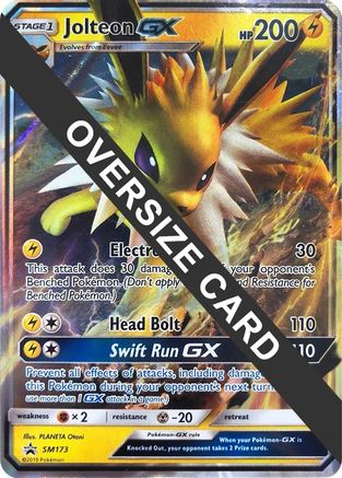 Jolteon GX - SM173 (SM Black Star Promo) (SM173) [Jumbo Cards] Holofoil - Promo