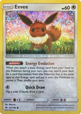 Eevee (General Mills Promo) (101/149) [Miscellaneous Cards & Products] Holofoil - Promo