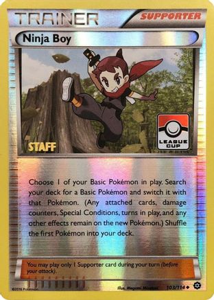 Ninja Boy (League Cup) [Staff] (103/114) [League & Championship Cards] Reverse Holofoil - Promo