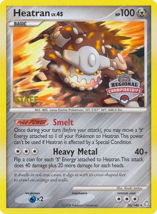 Heatran (Regional Championships) [Staff] (30/146) [League & Championship Cards] - Promo