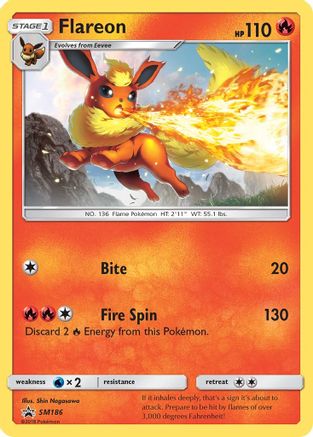 Flareon (Let's Play, Eevee!) (SM186/248) [SM Promos] - Promo