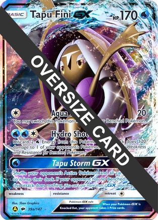 Tapu Fini GX (39a/147) [Jumbo Cards] Holofoil - Promo