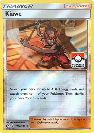 Kiawe (Pokemon League) (116a/147) [League & Championship Cards] Reverse Holofoil - Promo