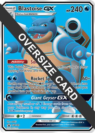 Blastoise GX - SM189 (Black Star Promos) (SM189) [Jumbo Cards] Holofoil - Promo