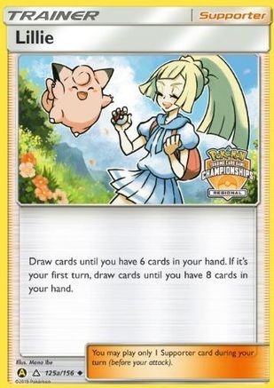 Lillie (Regional Championships) (125a/156) [League & Championship Cards] Reverse Holofoil - Promo