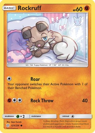 Rockruff (123/236) [SM  Cosmic Eclipse] - Common