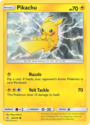Pikachu (066/236) [SM  Cosmic Eclipse] - Common