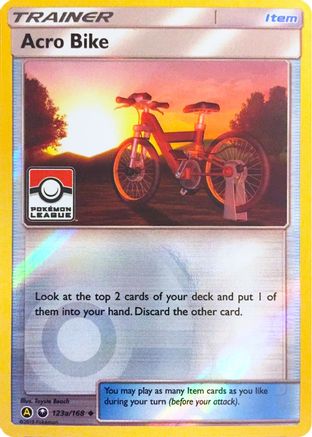 Acro Bike (Pokemon League) (123a/168) [League & Championship Cards] Reverse Holofoil - Promo