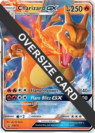 Charizard GX - SM211 (SM Black Star Promo) (SM211) [Jumbo Cards] Holofoil - Promo