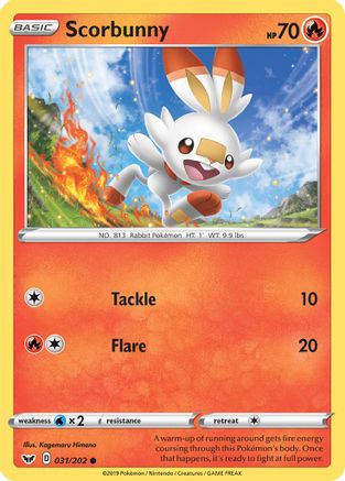 Scorbunny (031/202) [SWSH01 Sword & Shield Base Set] - Common
