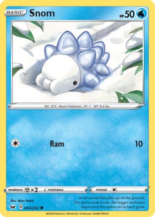 Snom (063/202) [SWSH01 Sword & Shield Base Set] - Common