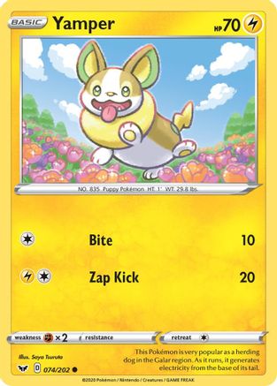 Yamper (074/202) [SWSH01 Sword & Shield Base Set] - Common