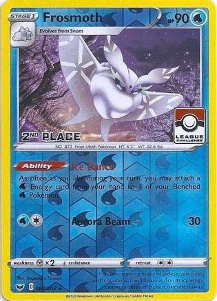 Frosmoth (League Challenge) [2nd Place] (064/202) [League & Championship Cards] Reverse Holofoil - Promo