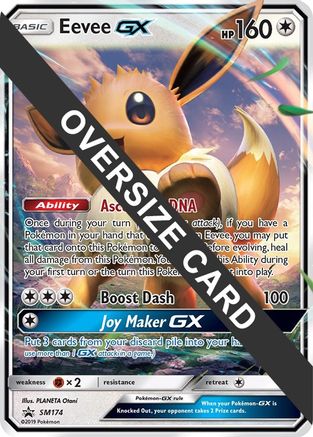 Eevee GX - SM174 (SM Black Star Promo) (SM174) [Jumbo Cards] Holofoil - Promo