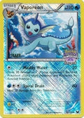 Vaporeon (State Championships) [Staff] (25/108) [League & Championship Cards] Reverse Holofoil - Promo