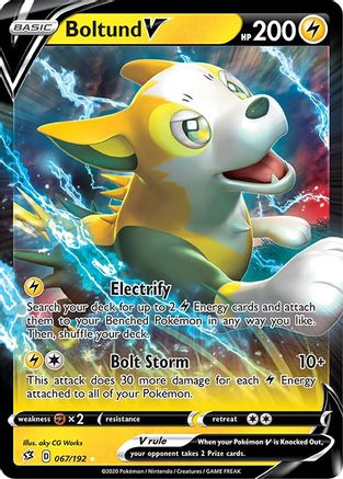Boltund V (067/192) [SWSH02 Rebel Clash] Holofoil - Ultra Rare