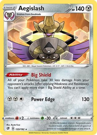 Aegislash (135/192) [SWSH02 Rebel Clash] - Rare
