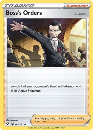 Boss's Orders (154/192) [SWSH02 Rebel Clash] Reverse Holofoil - Holo Rare