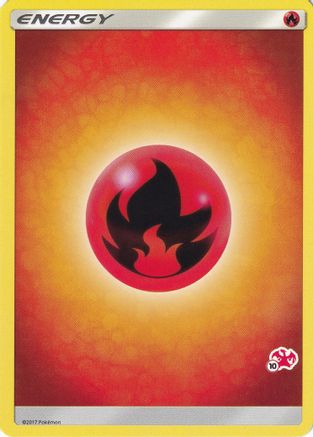 Fire Energy (#10 Charizard Stamped) [Battle Academy] - Promo