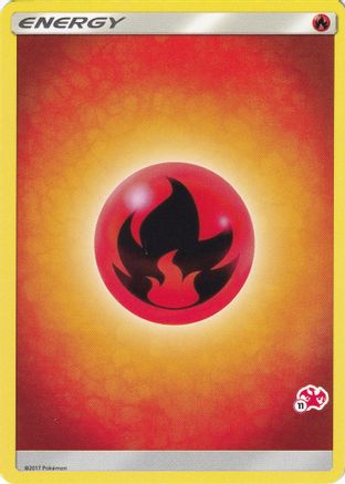 Fire Energy (#11 Charizard Stamped) [Battle Academy] - Promo